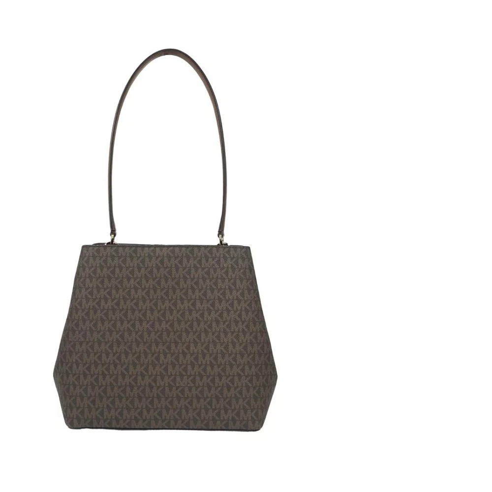 Michael Kors Bruine Tote Tas met Logo Accent Brown Dames