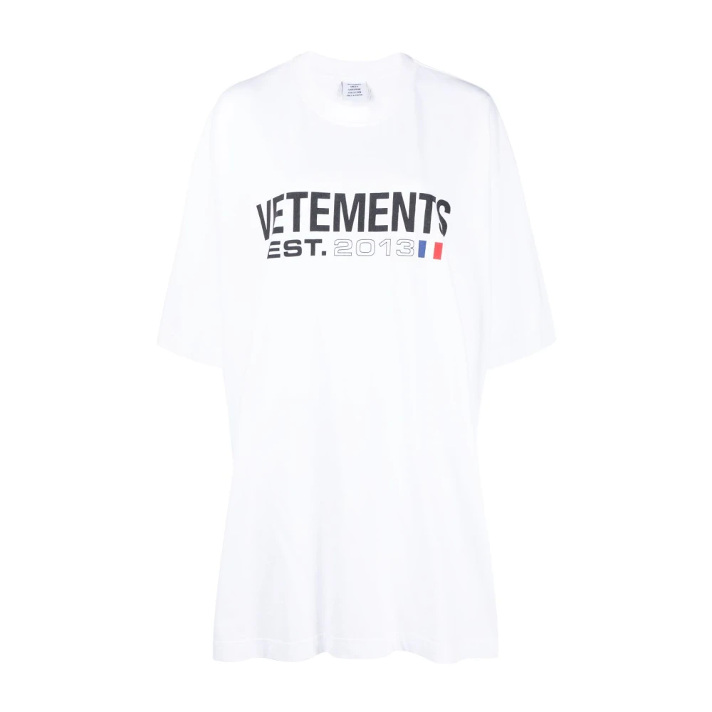 Vetements White T-Shirts, Female, S, T-Shirts And Polos