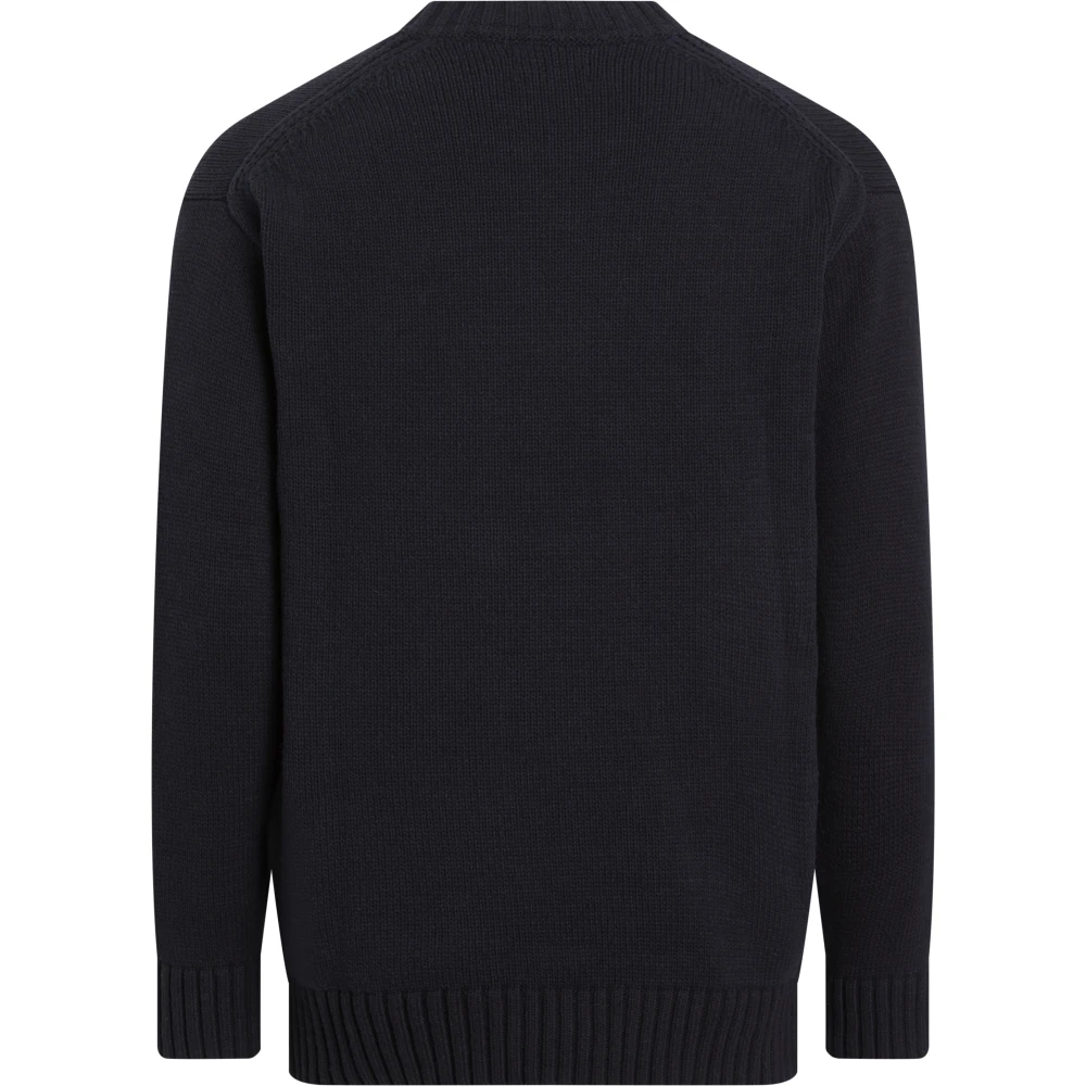 Calvin Klein Zwarte Crewneck Sweater CK Black BEH Black Heren