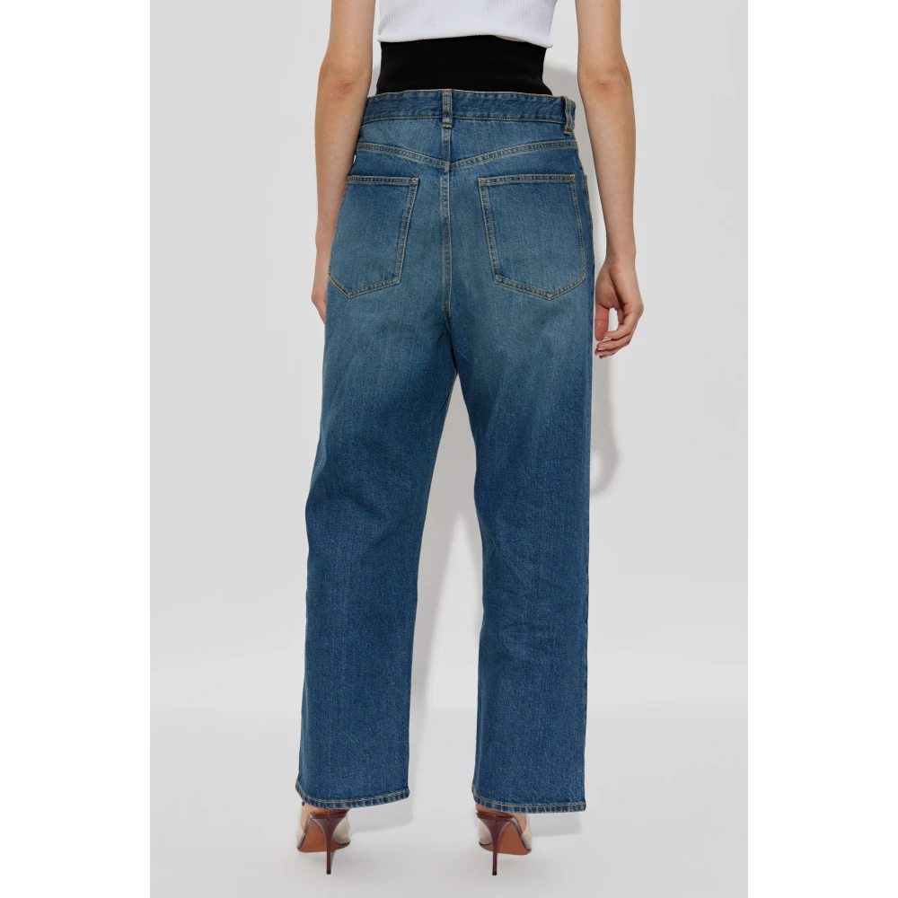 Alaïa Hoge taille jeans Blue Dames