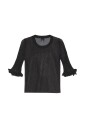 pull-noir-a-volants-aux-poignets