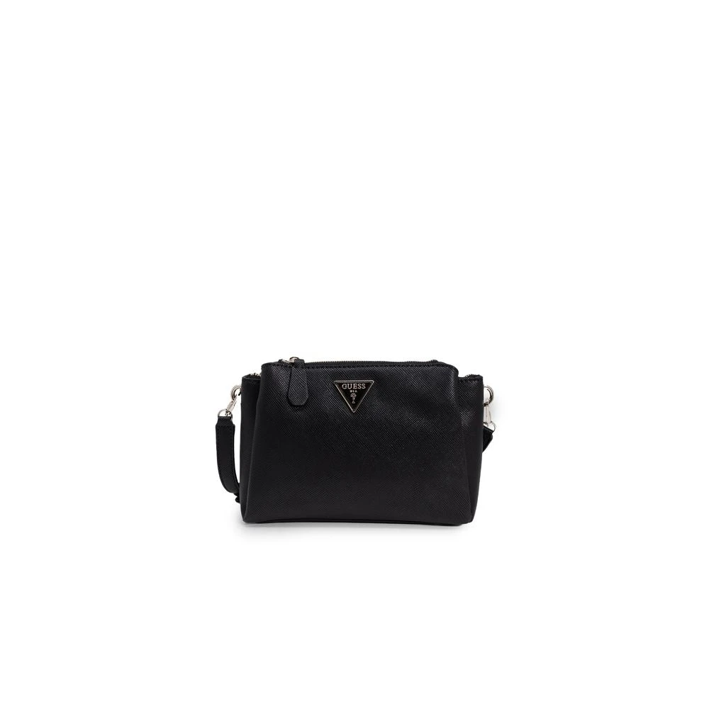 Guess Zwarte Polyethyleen Handtas Herfst Winter Collectie Black Dames