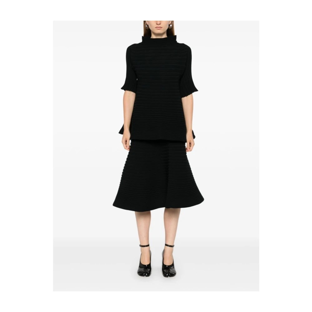 Issey Miyake Zwarte stijlvolle shirt voor vrouwen Black Dames