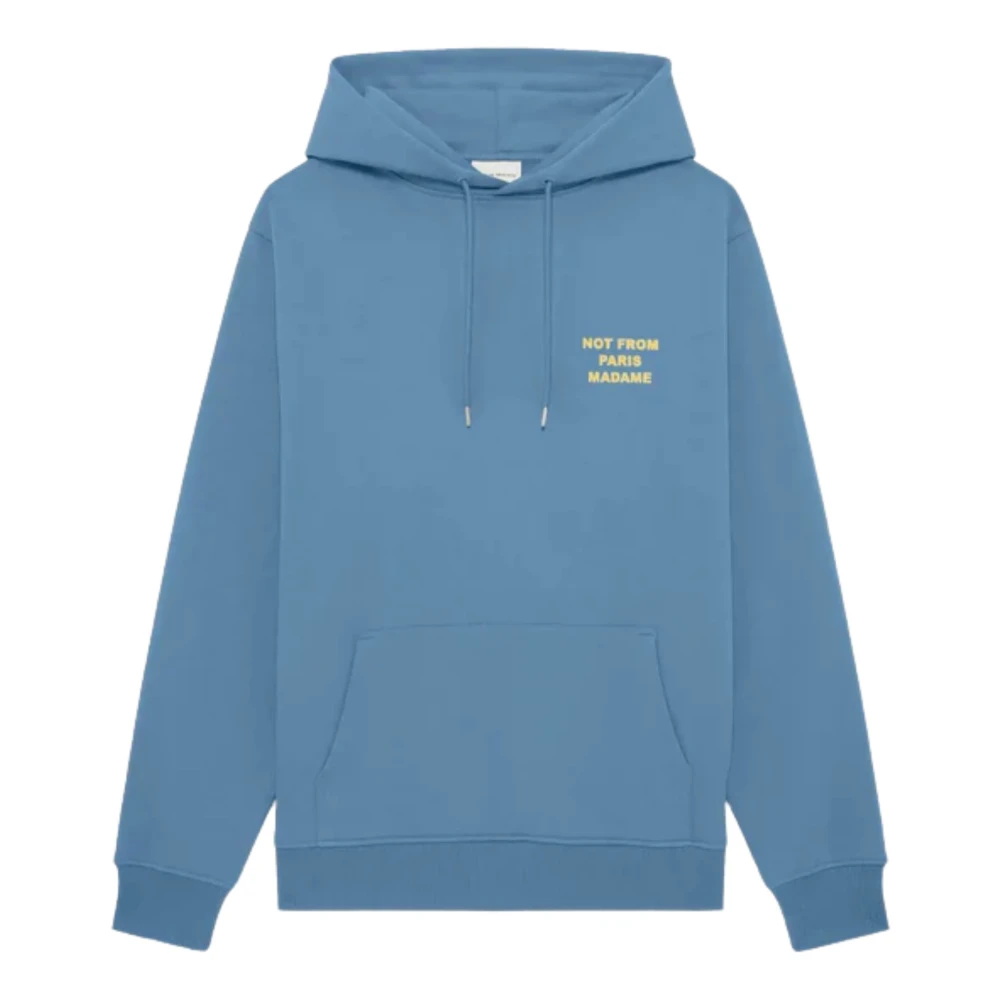 Drole De Monsieur Men's Blue Hoodies, Xl, Slogan Hoodie