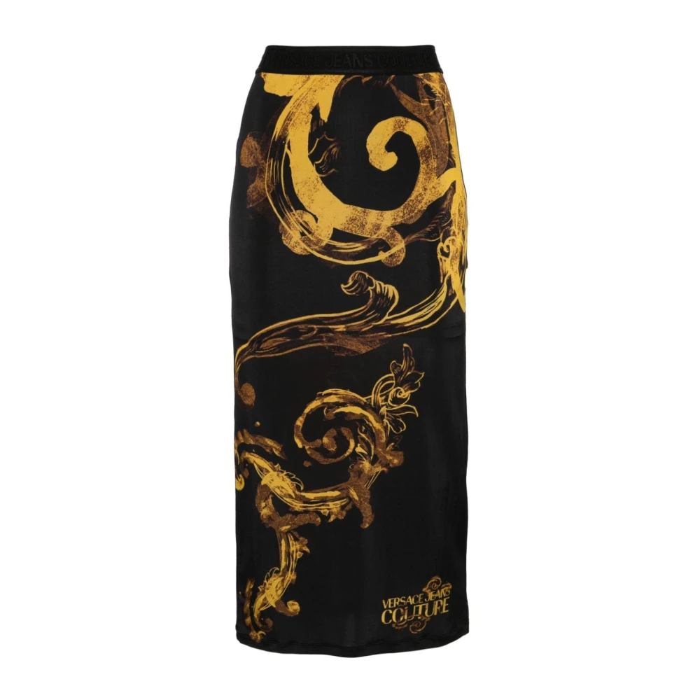 Versace Jeans Couture Midi Skirts Black Dames
