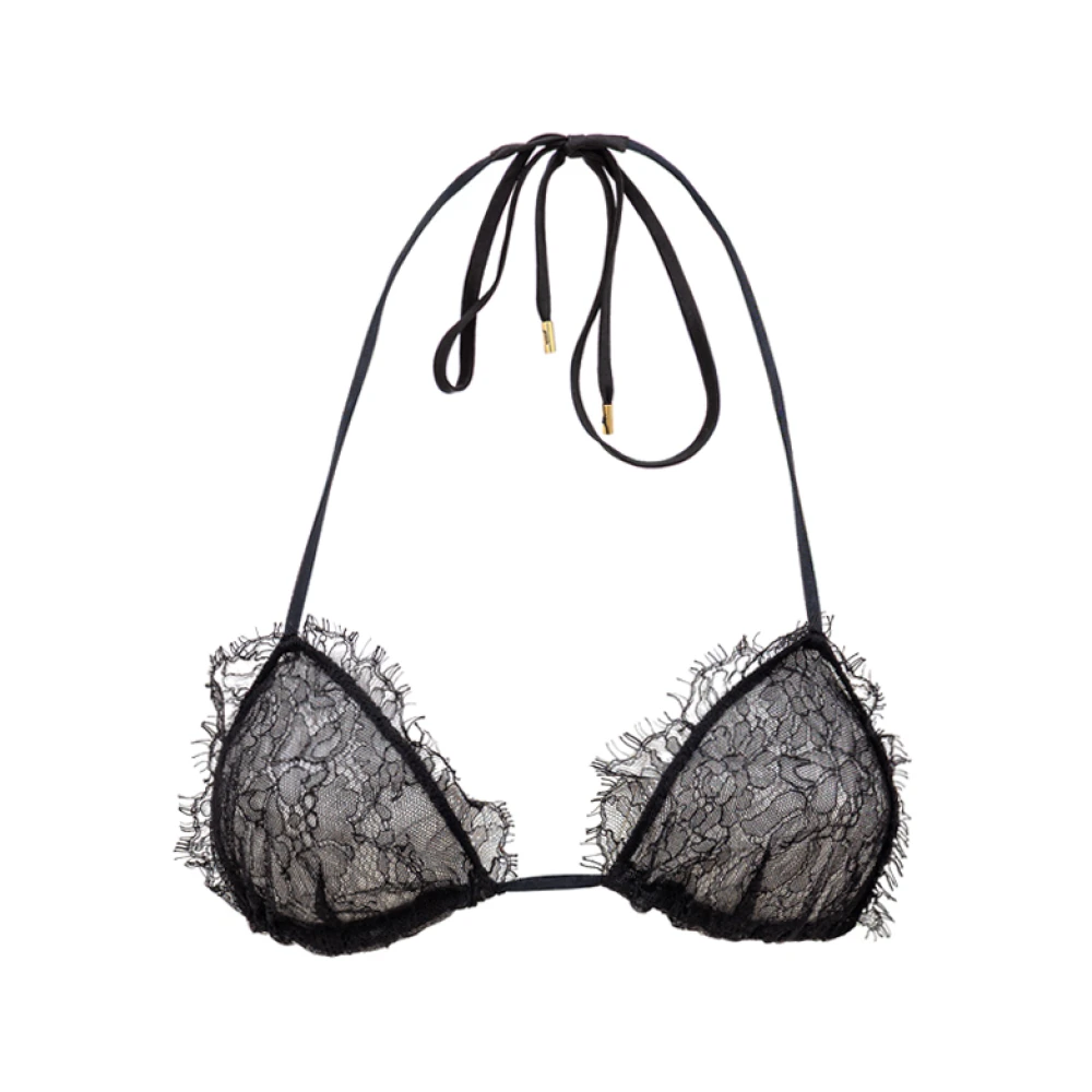 Tom Ford Women's Black Lace Triangle Bra