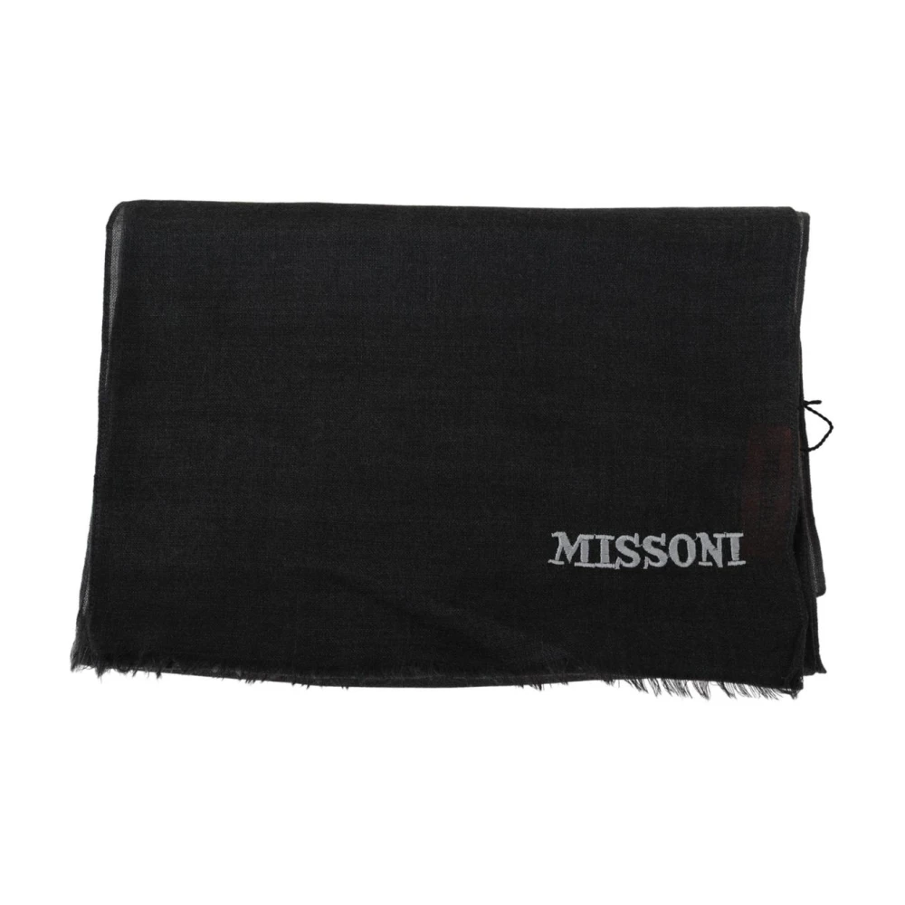 Missoni , Winter Scarves, Male, Black, One Size, Wool Scarf