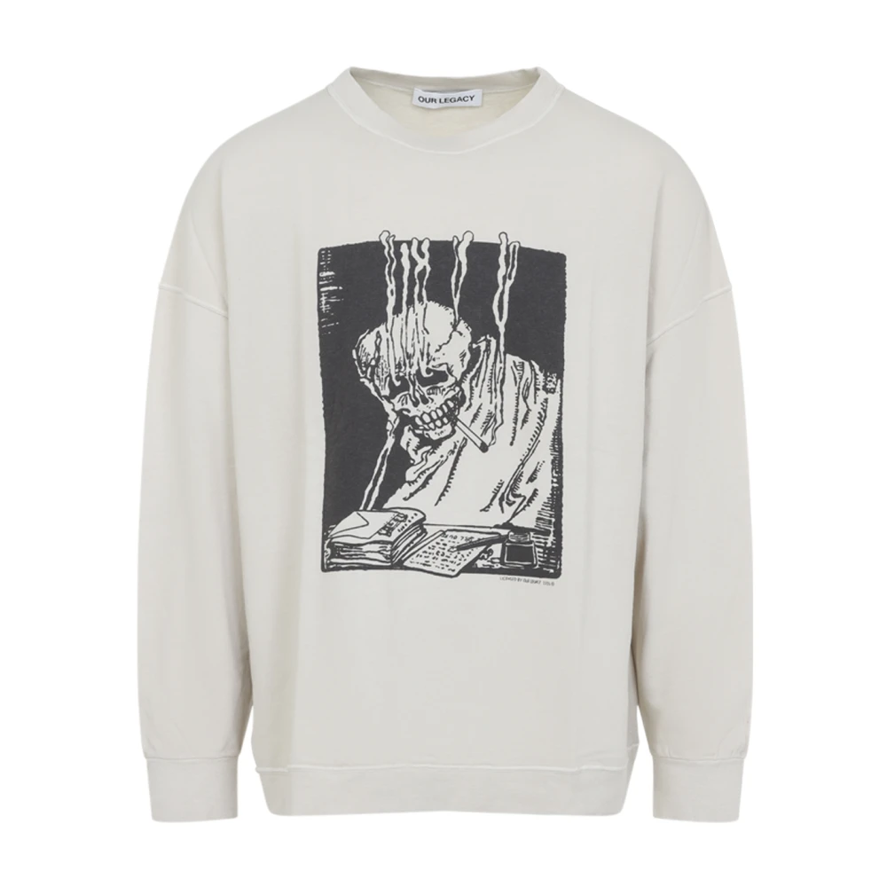 Our Legacy Men's White Slack Sweatshirt