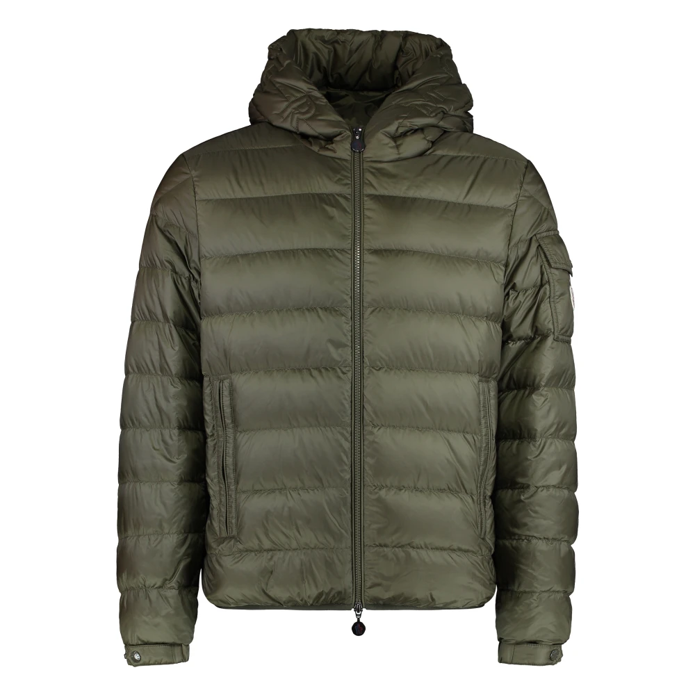 Moncler Men's Green Najan Hooded Short Down Jacket