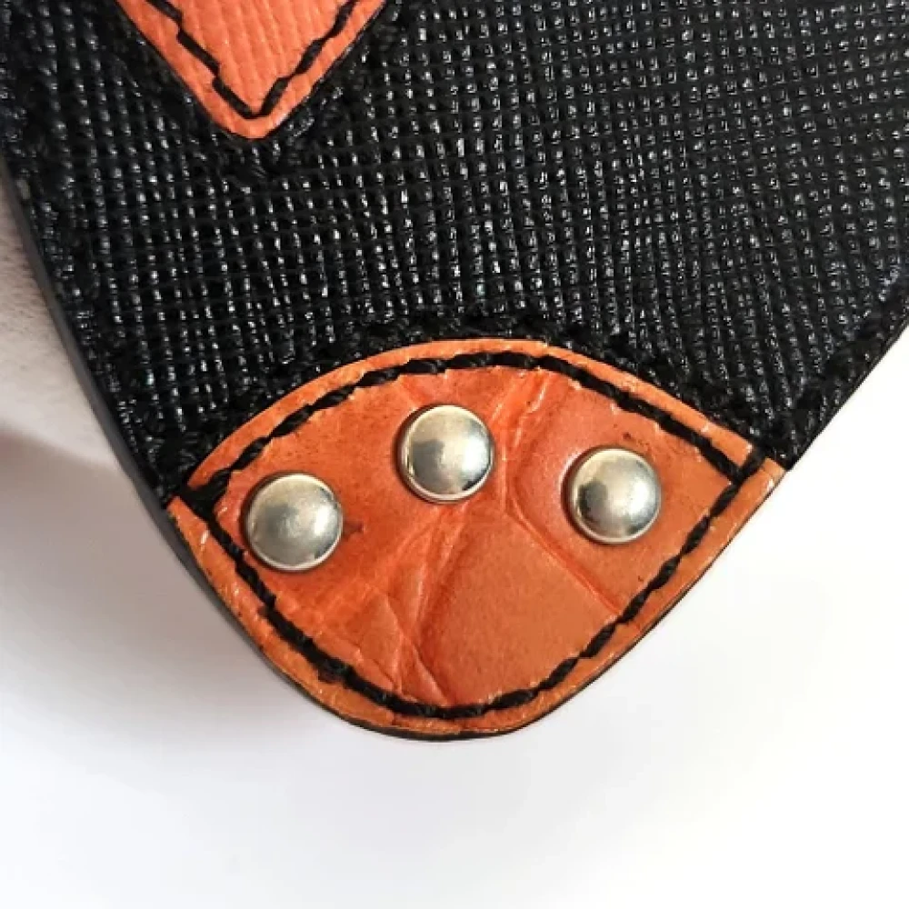 Prada Vintage Pre-owned Fabric key-holders Black Dames