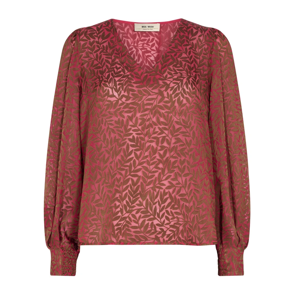 Mos Mosh Brown Blouses, Female, S, Peytin Valencia Blouse