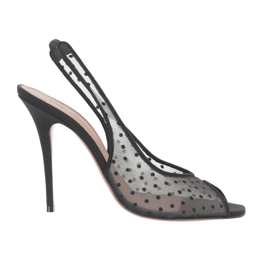 Amina Muaddi Damen Schwarz Schuhe, K, 39 Eugröße: