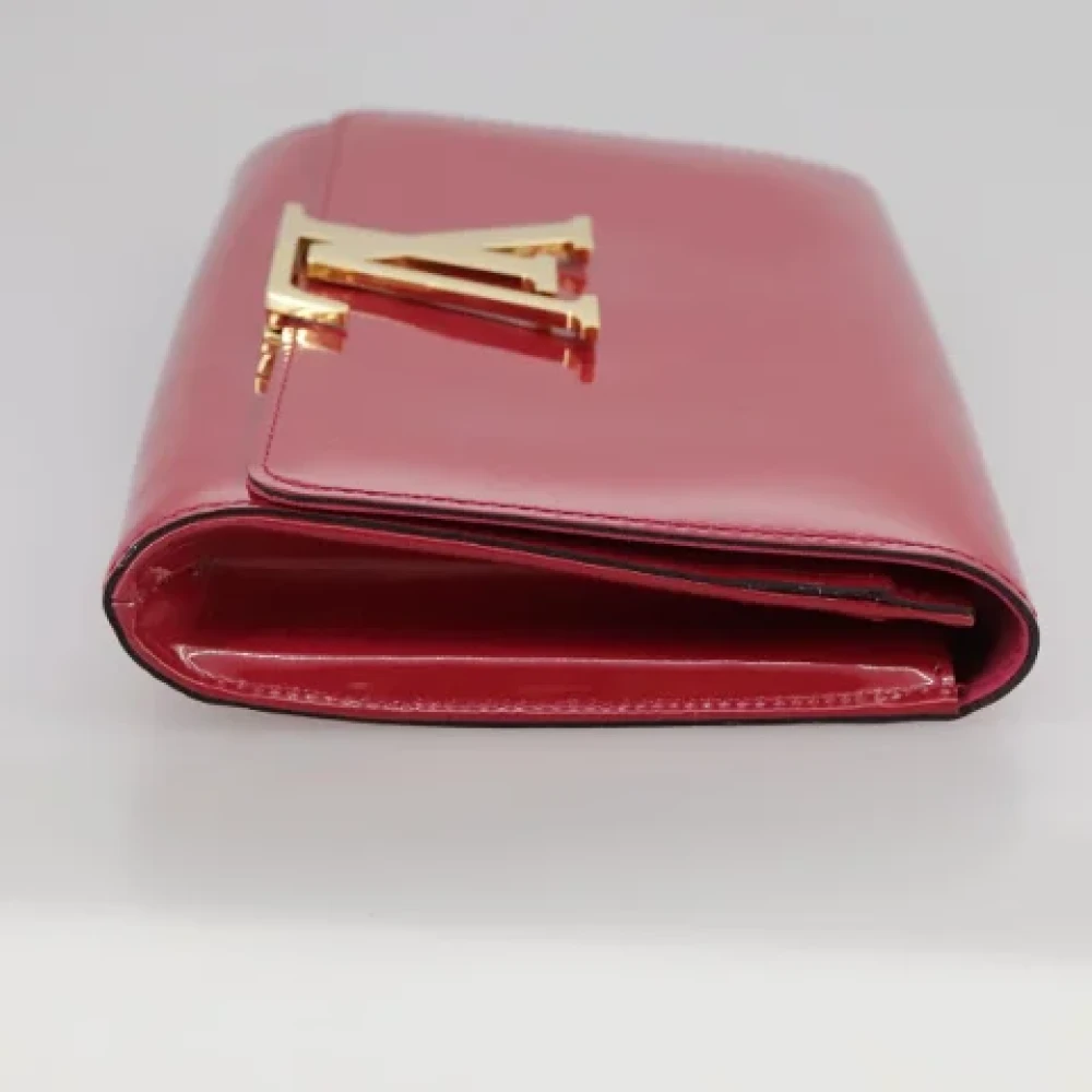 Louis Vuitton Vintage Pre-owned Leather clutches Red Dames