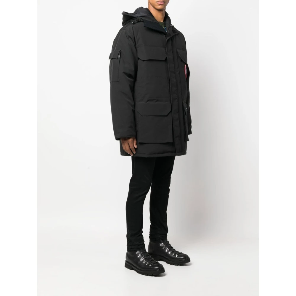 Canada Goose Zwarte HyBridge Jas met Ritssluiting Black Heren