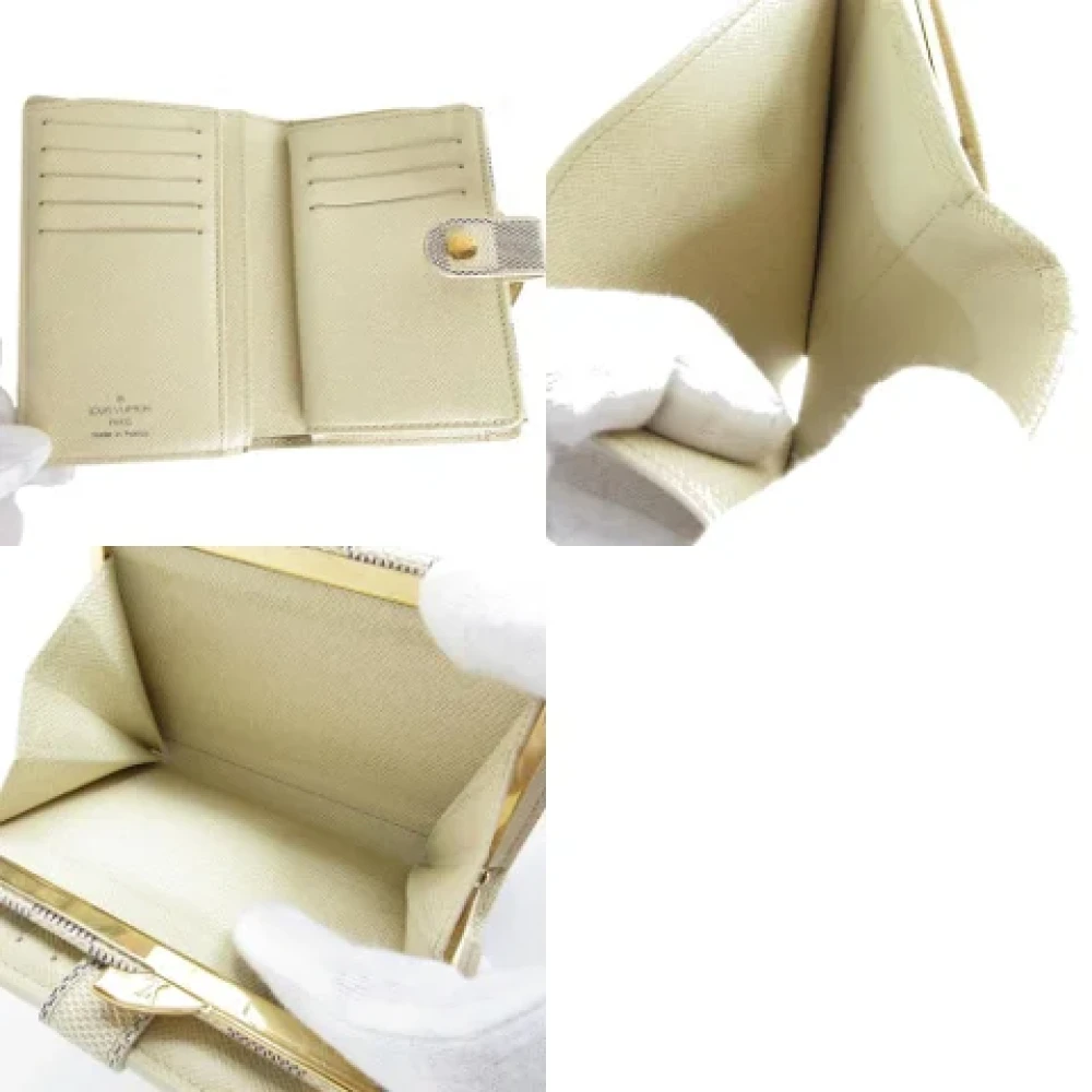 Louis Vuitton Vintage Pre-owned Canvas wallets White Dames