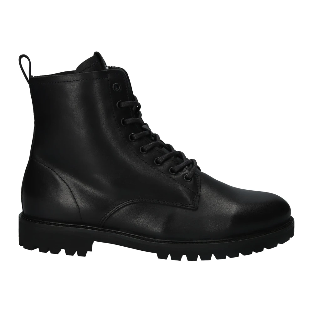 Blackstone Schwarz Schuhe Lace Up Boots - Fur - Bild 3
