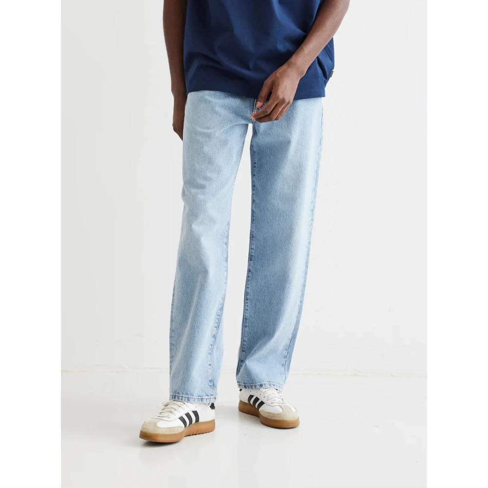 Woodbird Heren Leroy Doone Jeans met ritssluiting Blue Heren