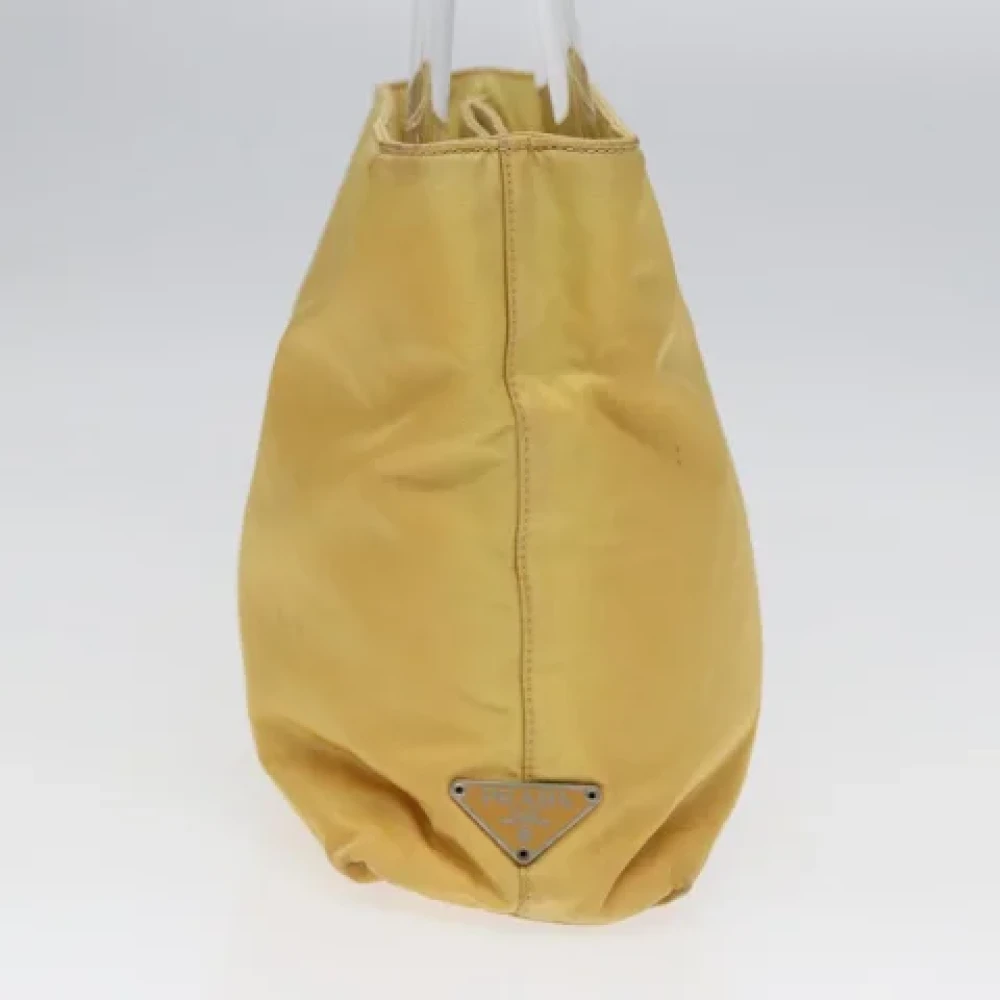 Prada Vintage Pre-owned Fabric prada-bags Yellow Dames