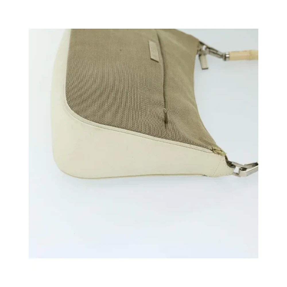 Gucci Vintage Pre-owned Canvas handbags Beige Dames