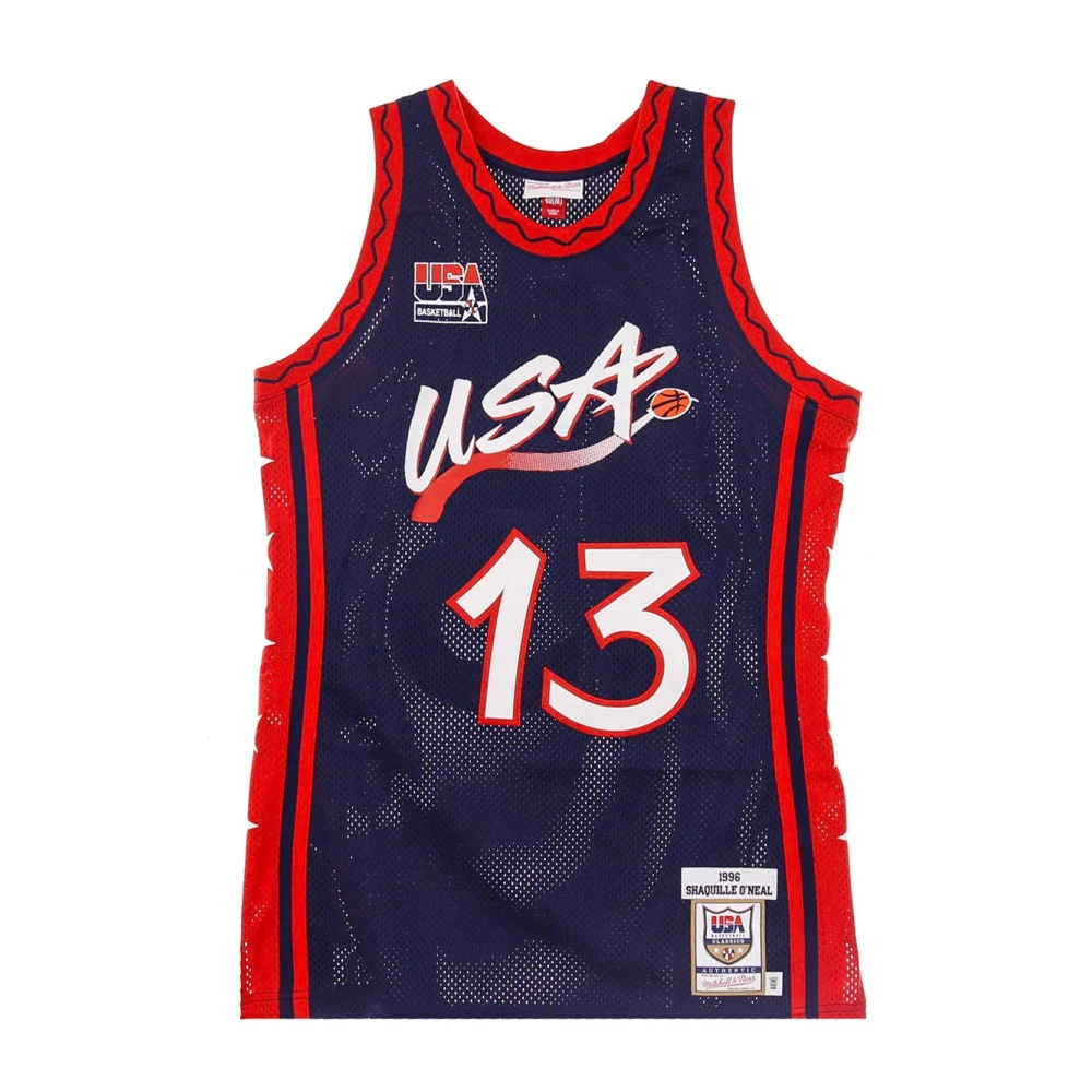 Mitchell & Ness Vintage Basketbal Tanktop Shaquille O'neal Blue Heren