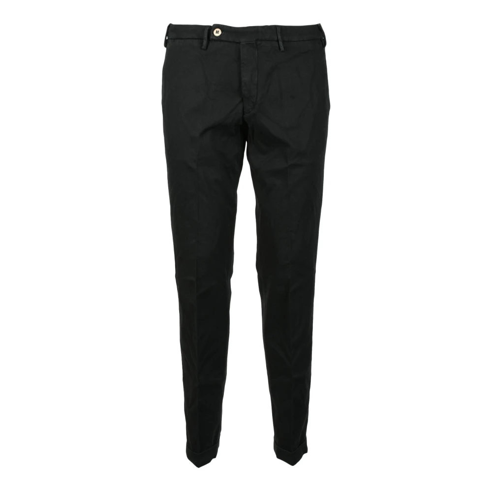 Michael Coal Lyocell Blend Casual Broek Black Heren
