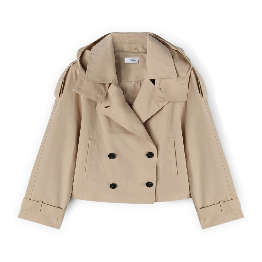 Motivi Damen Beige Mäntel, Mgröße: