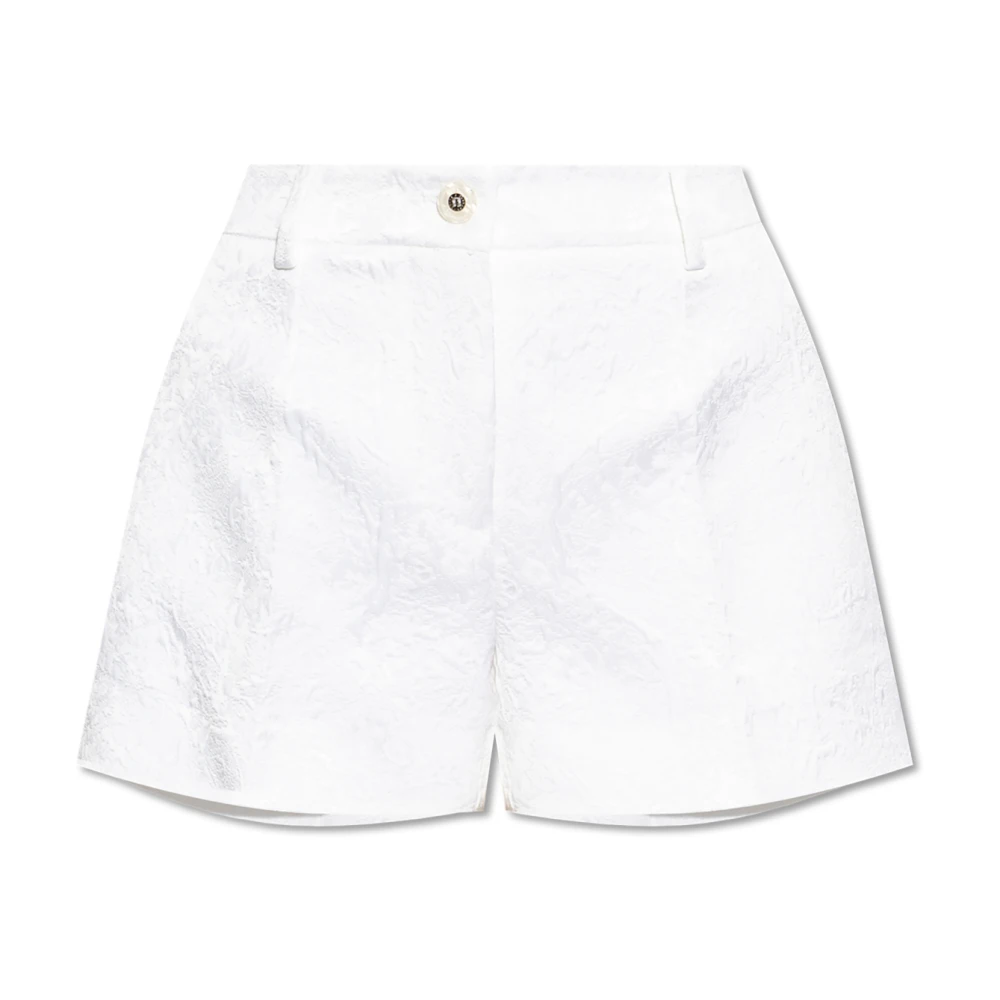 Dolce & Gabbana Shorts gemaakt van materiaal met speciale textuur White Dames