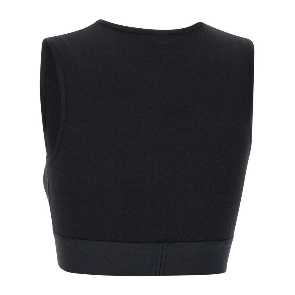 Diesel Zwart Katoen Ada Cropped Top Black Dames