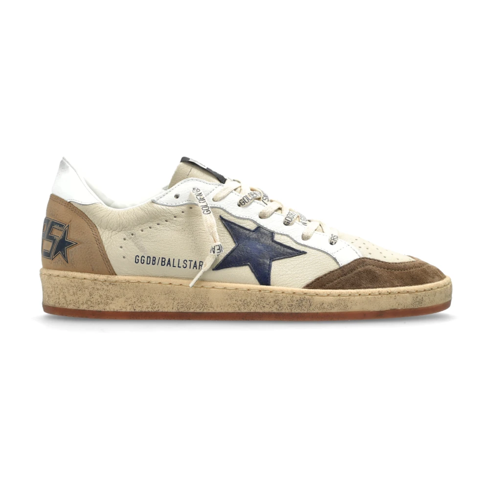 Golden Goose Men's Beige Sneakers, 6 Uk, Ball Star Trainers