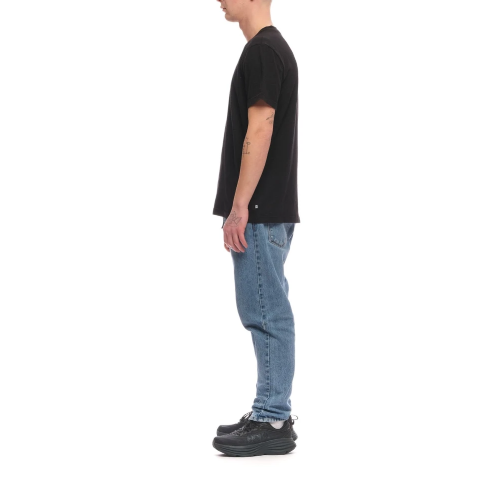 James Perse Klassieke Katoenen Tee Black Heren