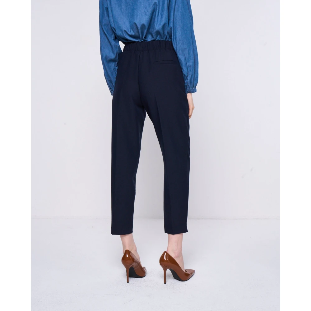 Silvian Heach Slim Fit Cigarette Pants Blue Dames