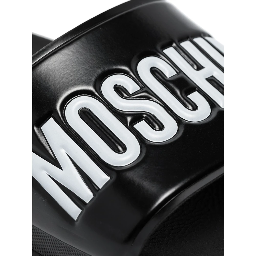 Moschino Trendy Sliders voor de Moderne Man Black Heren