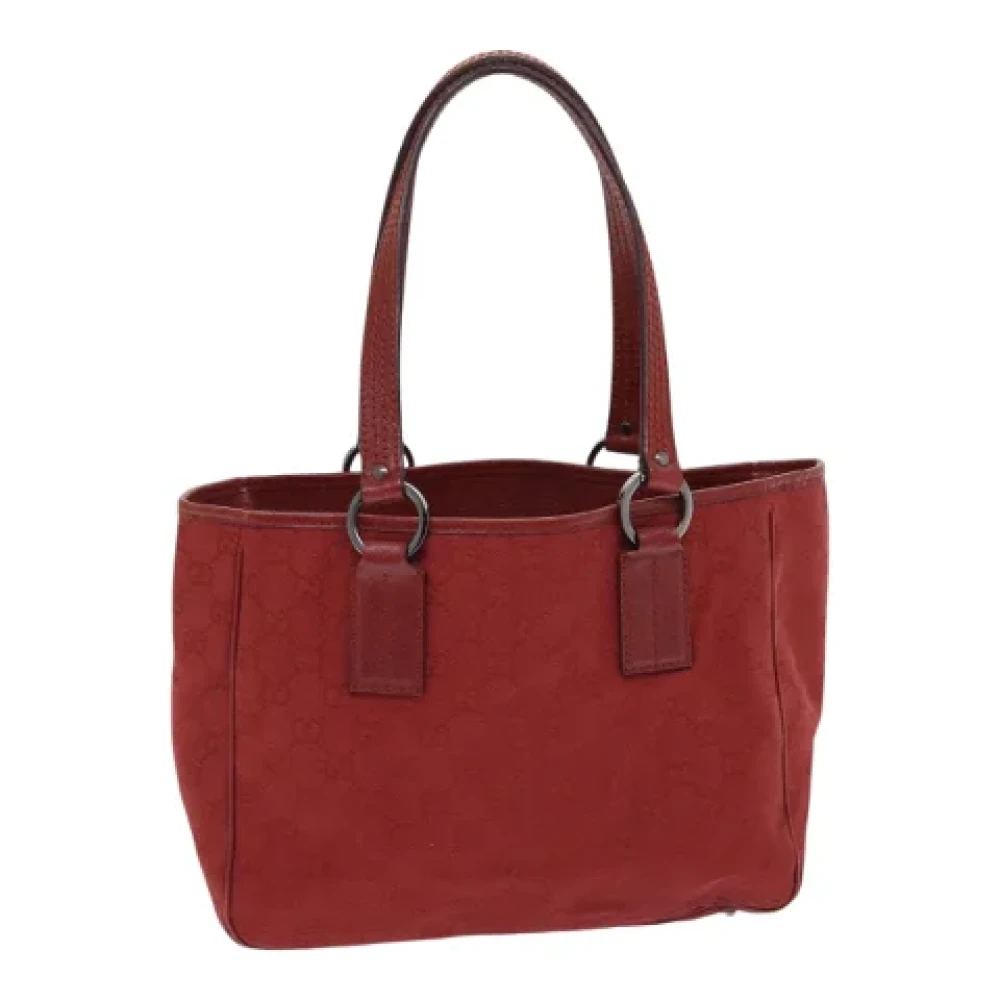 Gucci Vintage Pre-owned Canvas gucci-bags Red Dames
