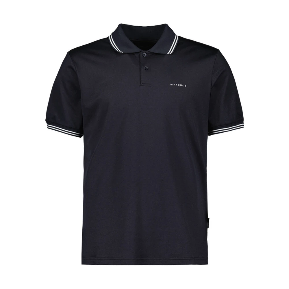 Airforce Polo met Dubbele Streep Blue Heren