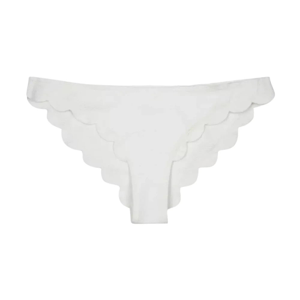 Marysia Witte Bikini Onderkant met Schelpafwerking White Dames