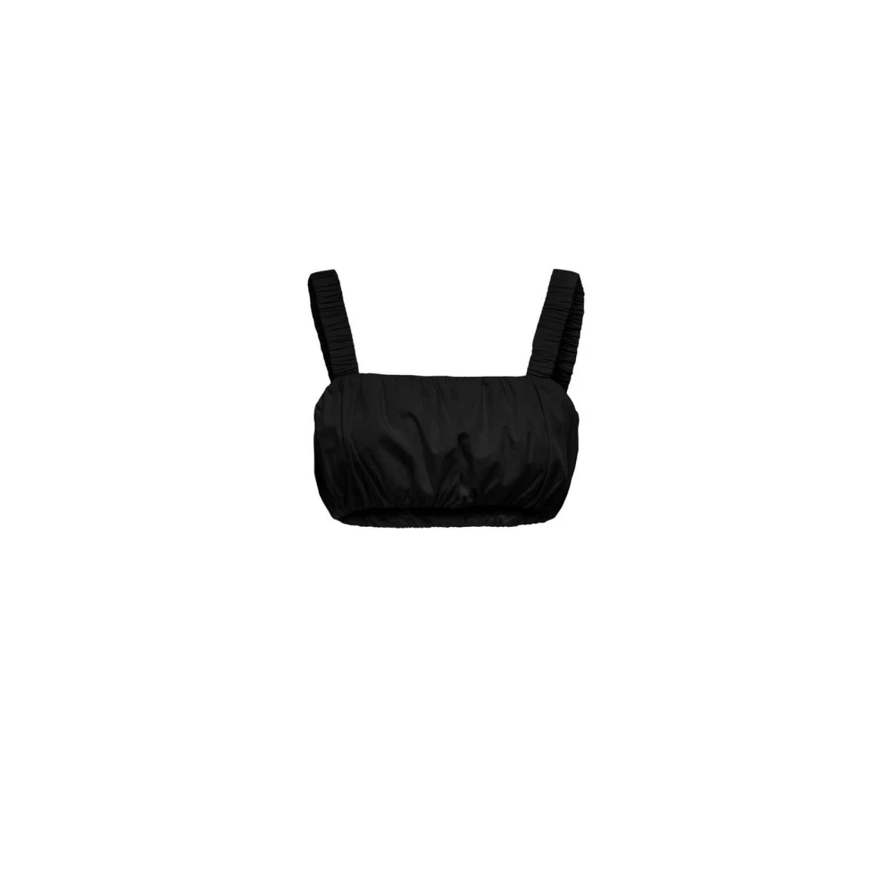 Only Women's Black Sleeveless Tops, M, Cotton Sleeveless Top