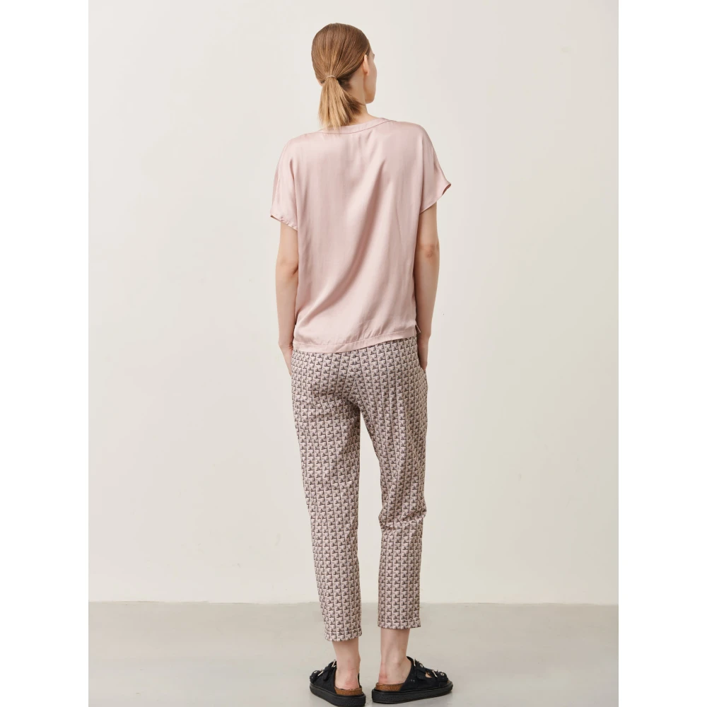 Jane Lushka Stralende Viscose Top | Rose Pink Dames