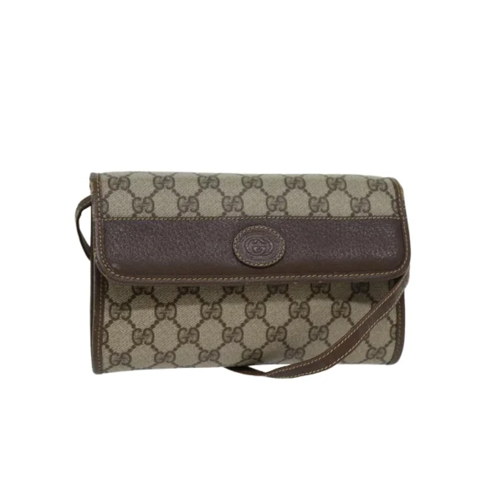 Gucci Vintage Pre-owned Plastic gucci-bags Beige Dames