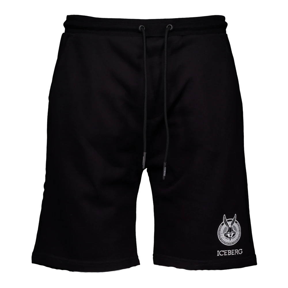 Iceberg Men's Black Casual Shorts, M, Casual Shorts