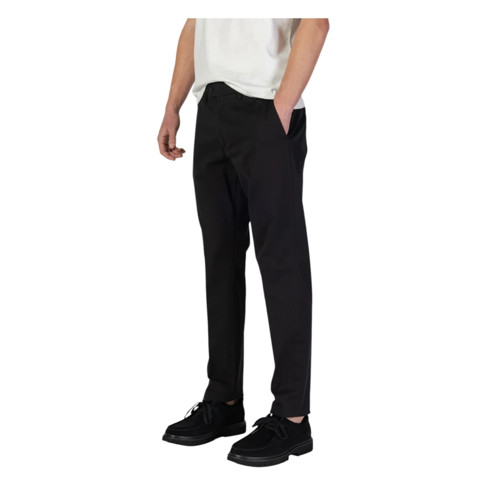 Antony Morato Zwarte broek met rits en knoop Black Heren