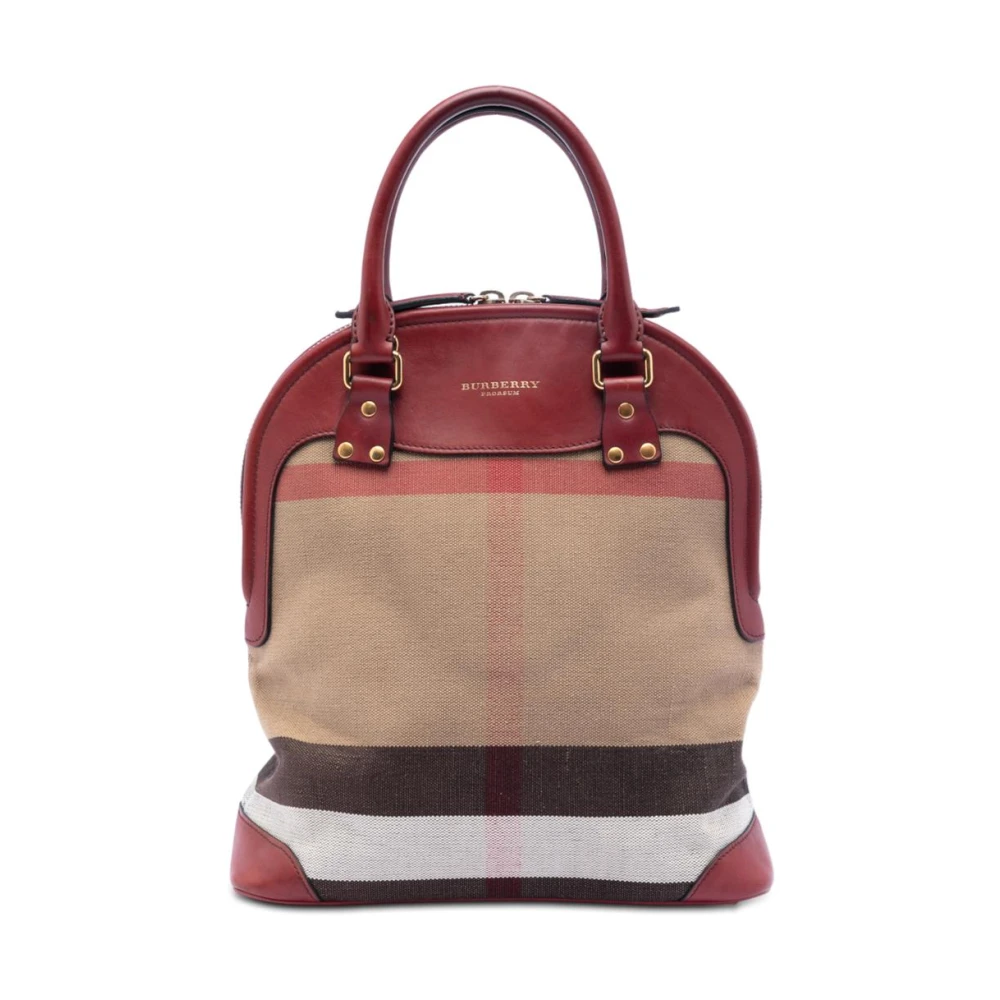 Burberry Vintage Women's Pre-Owned Dome Satchel Bag