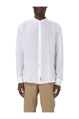 white-linen-mandarin-collar-shirt
