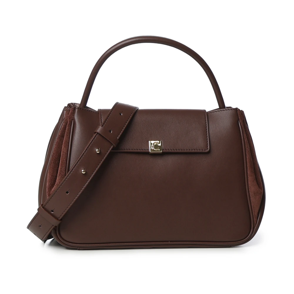 COCCINELLE Smooth Leather / Suede Leather Handbag S Berry / Berry - Image 3