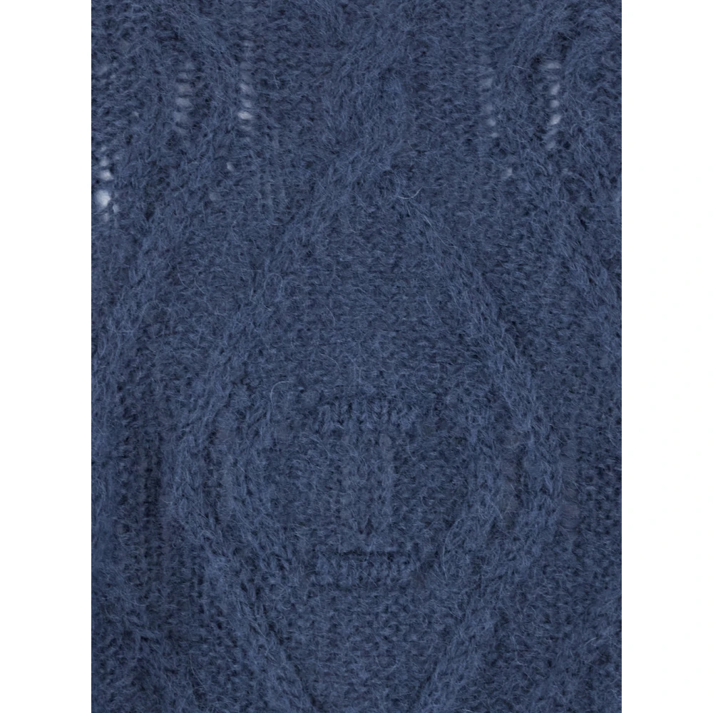 Twinset Gezellige Ronde Hals Gebreide Truien Blue Dames