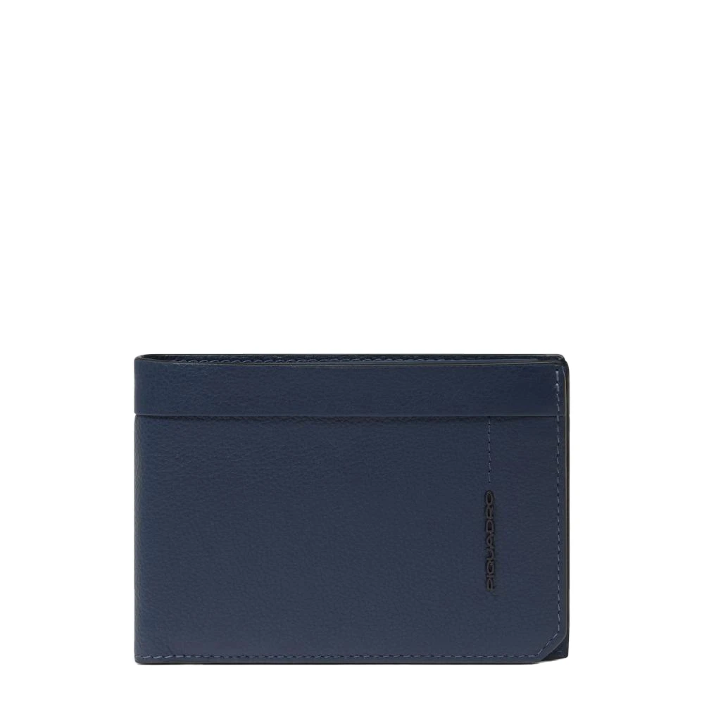 Piquadro Homme Bleu Accessoires, Taille: One Size Portefeuille Avec Fenêtre D'identification Rabattable