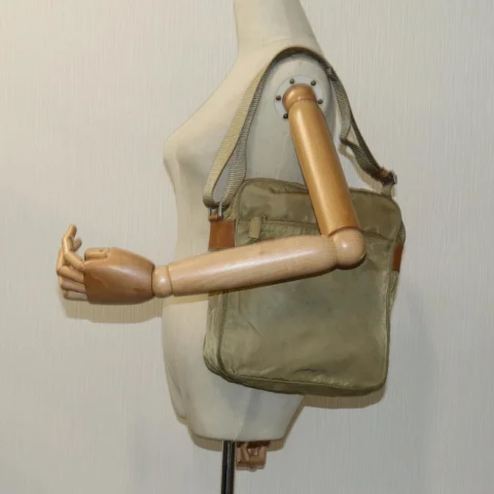 Prada Vintage Pre-owned Fabric prada-bags Beige Dames