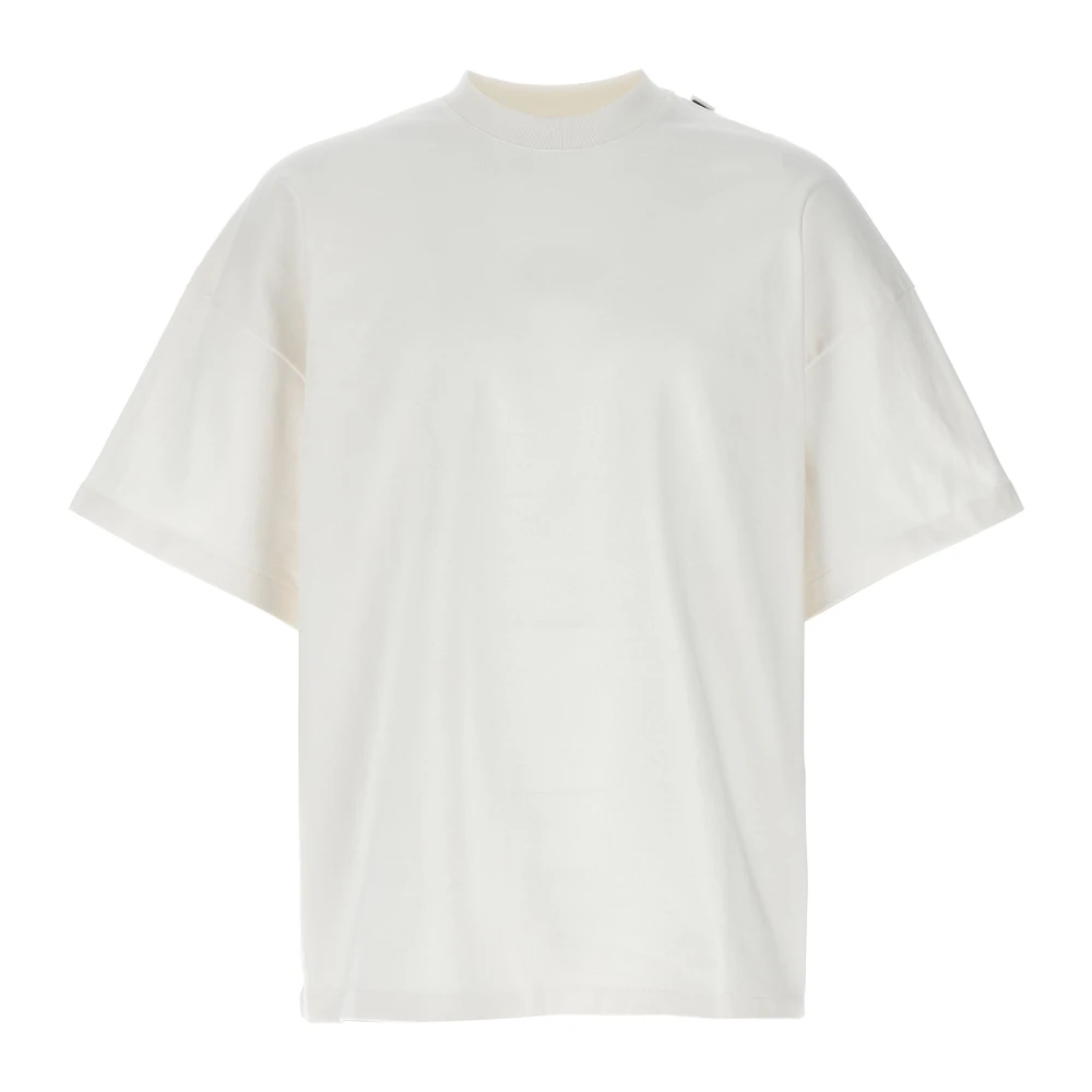 Jil Sander Men's White T-Shirts, M, Cotton Crew-Neck T-Shirt