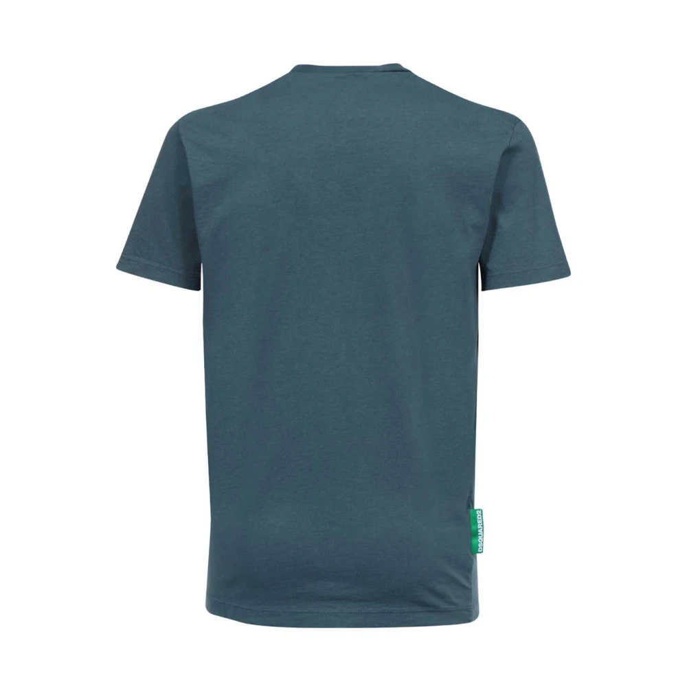 Dsquared2 Bedrukt Crew-neck T-shirt Green Heren