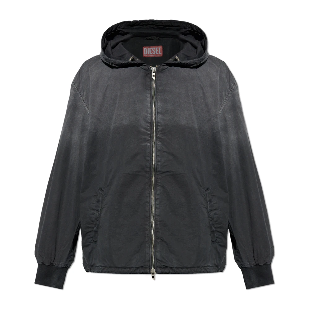 Diesel Uomo Nero Giacche, L, New,