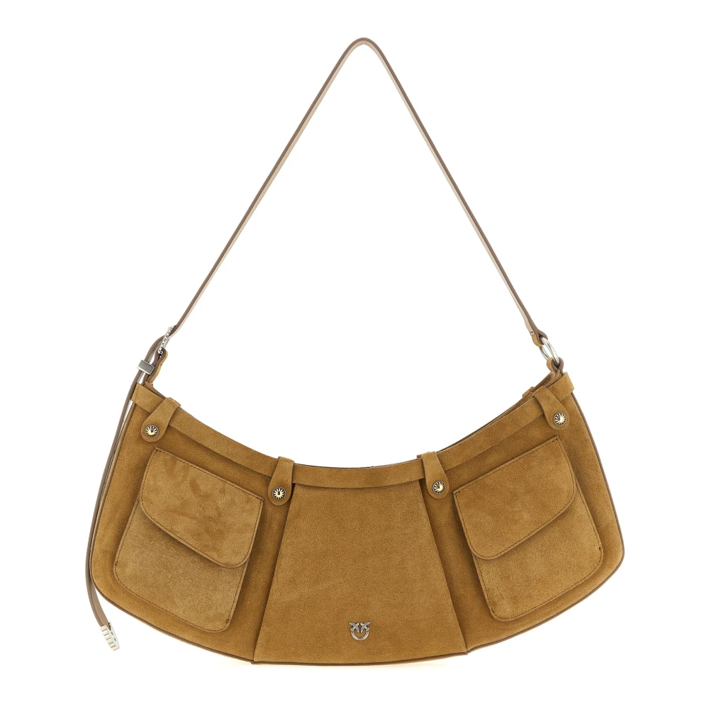 Pinko , Shoulder Bags, Female, Beige, One Size, Pocket Body Bag